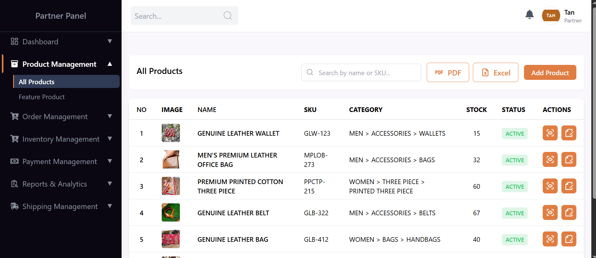 Vendor Products